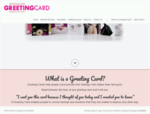 Tablet Screenshot of greetingcardassociation.com.au